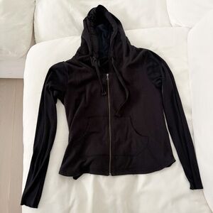 Danskin Women's Black Zip-Up Hoodie S